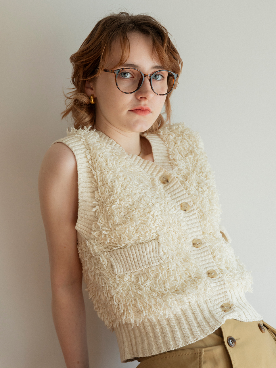 Poodle loopyarn gilet