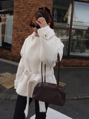 【10/22 OPEN】Shaggy belted box coat