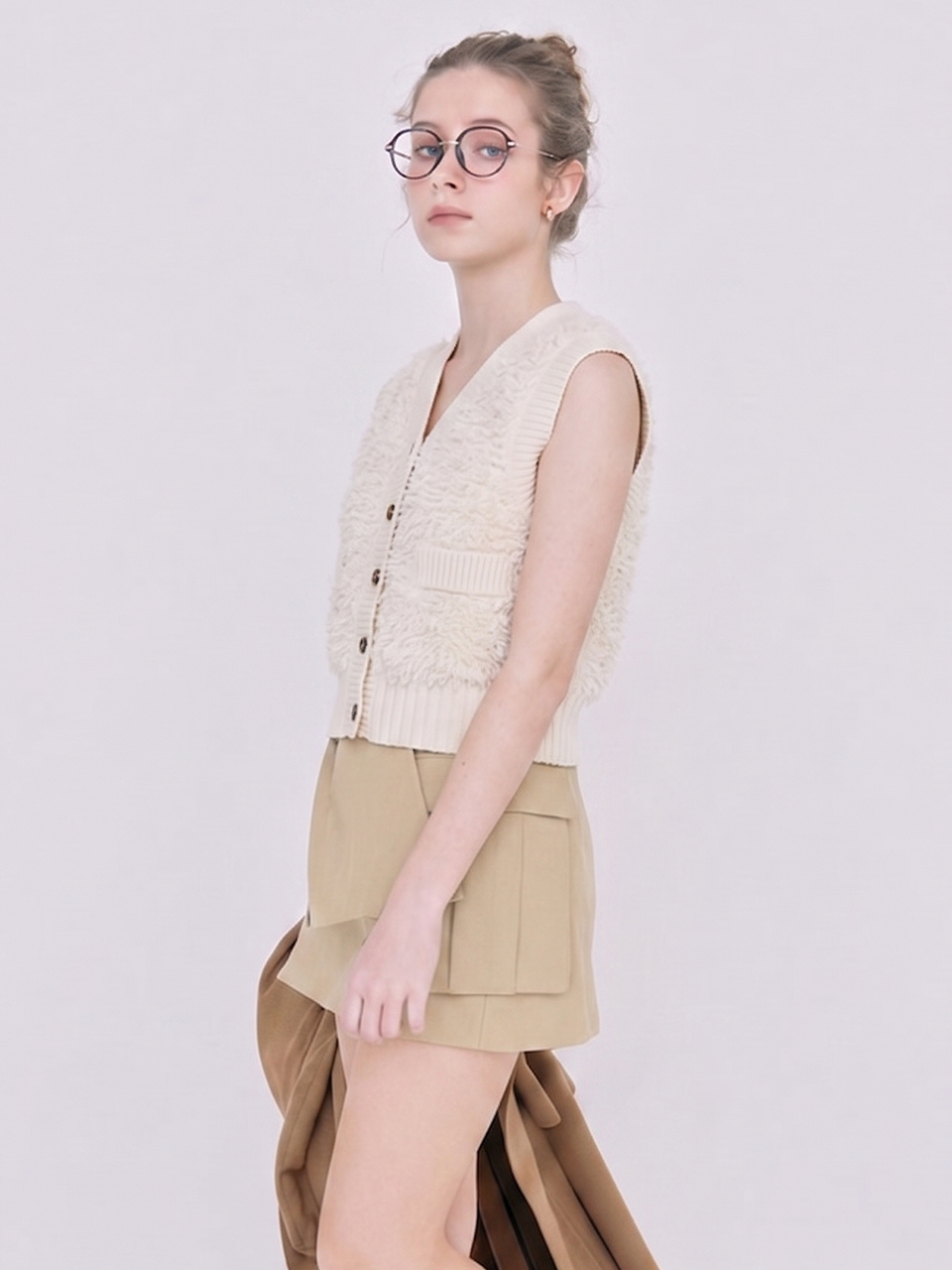 Iconic mini trench skirt