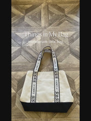 monogram tote bag