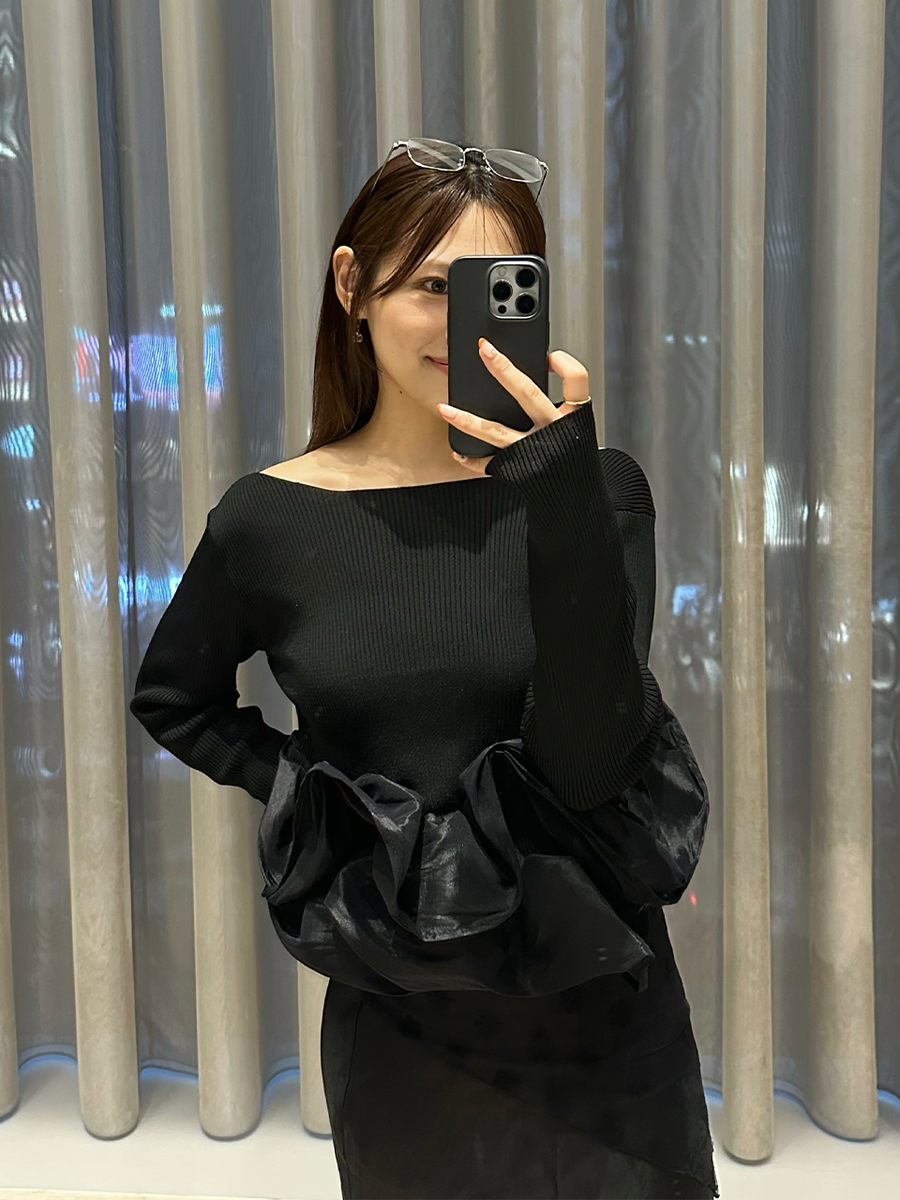 【8/27 OPEN】Camellia frill knit tops