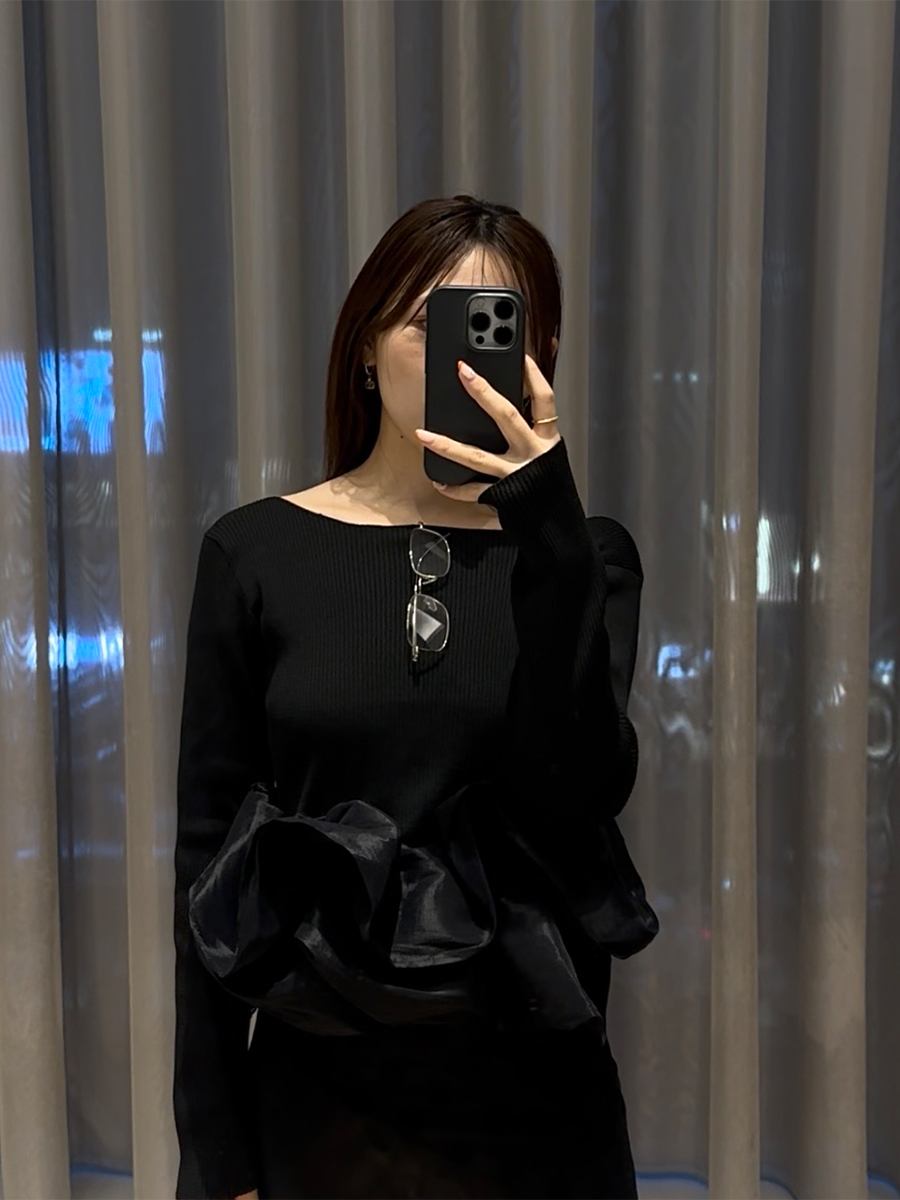 【8/27 OPEN】Camellia frill knit tops