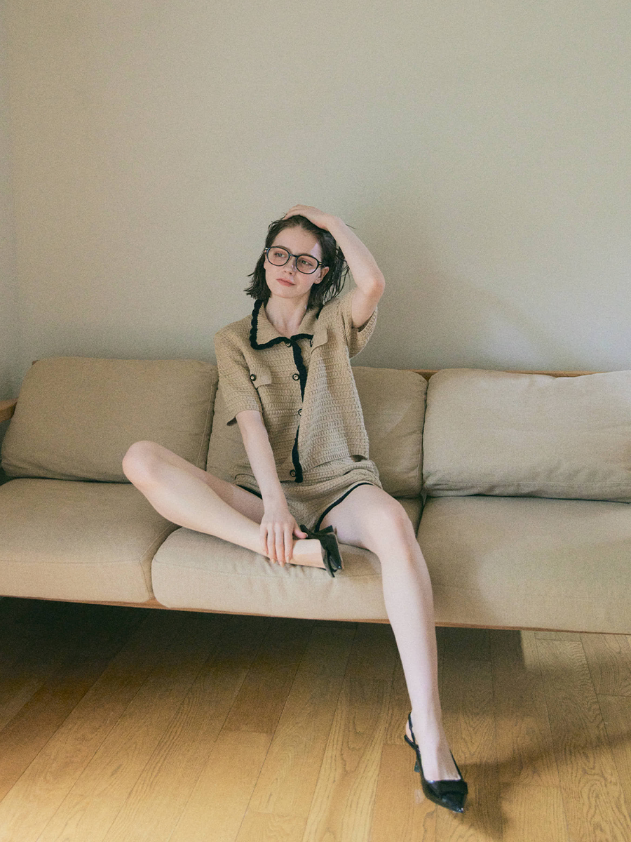 【残り2点】Bicolor summer knit set up