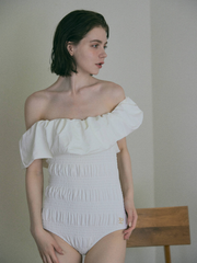 【6/18 OPEN】offshoulder balloon swimsuit