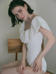 【6/18 OPEN】offshoulder balloon swimsuit