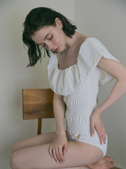 【6/18 OPEN】offshoulder balloon swimsuit