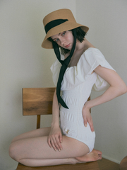 【6/18 OPEN】offshoulder balloon swimsuit