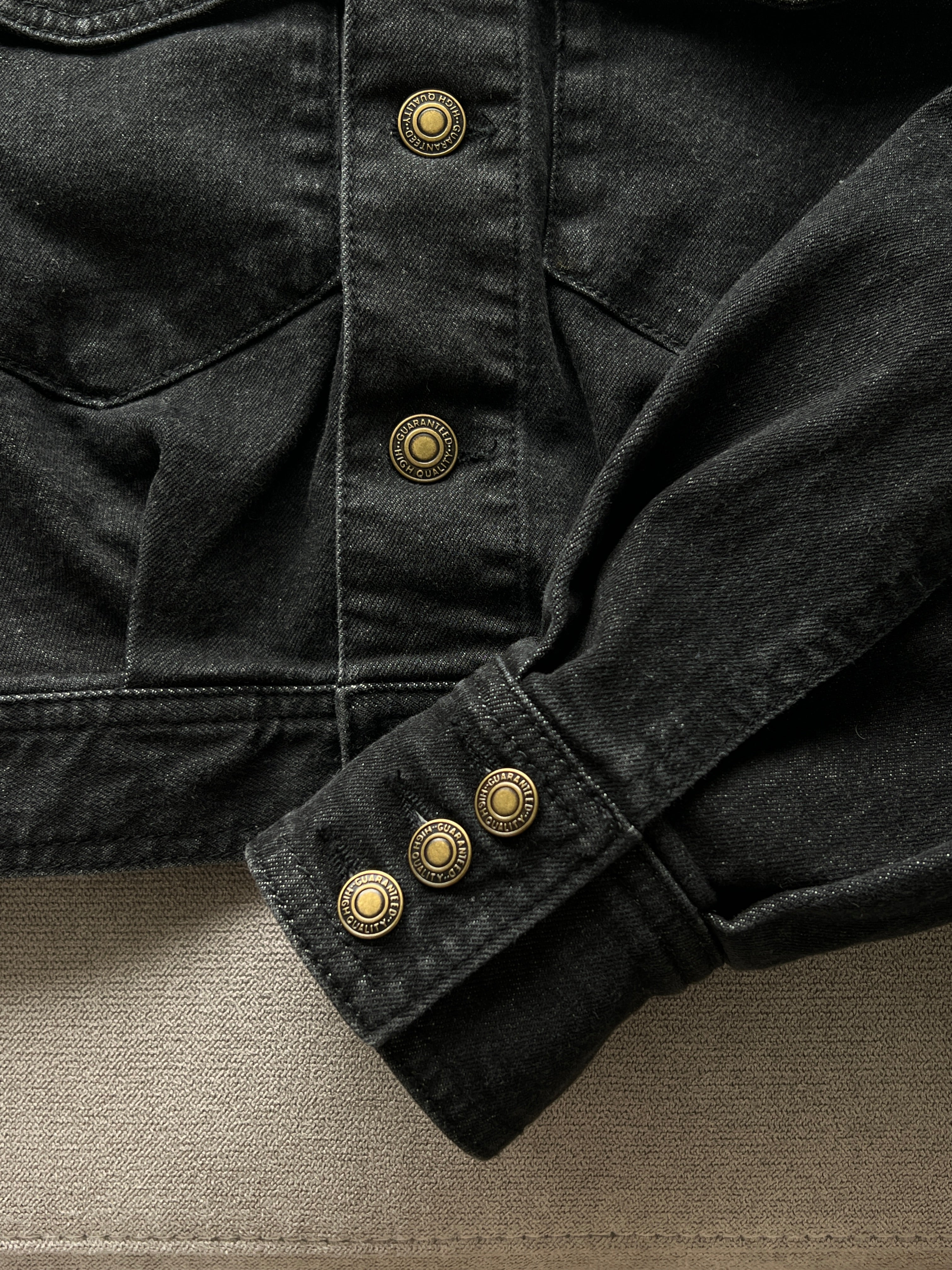gold button denim jacket – RANCLIC